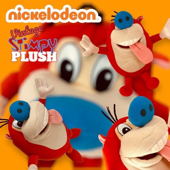 Mattel Toys Vintage 992 1 Ren Stimpy Show Stimpy Plush Toy Doll